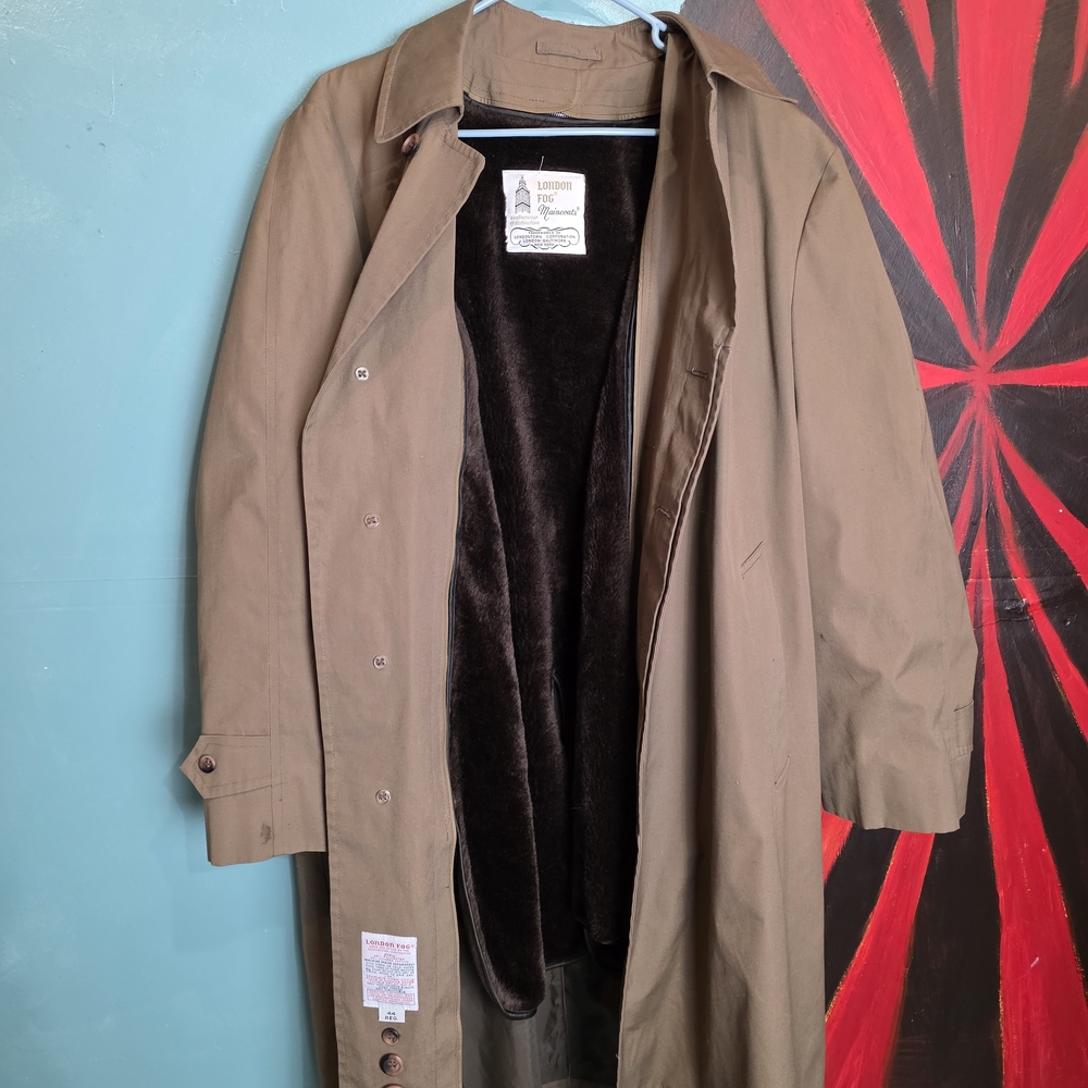 London Fog Men's Tan Overcoat
